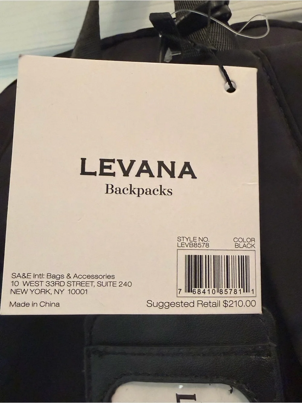 Paris Levana Backpack with Laptop Sleeve